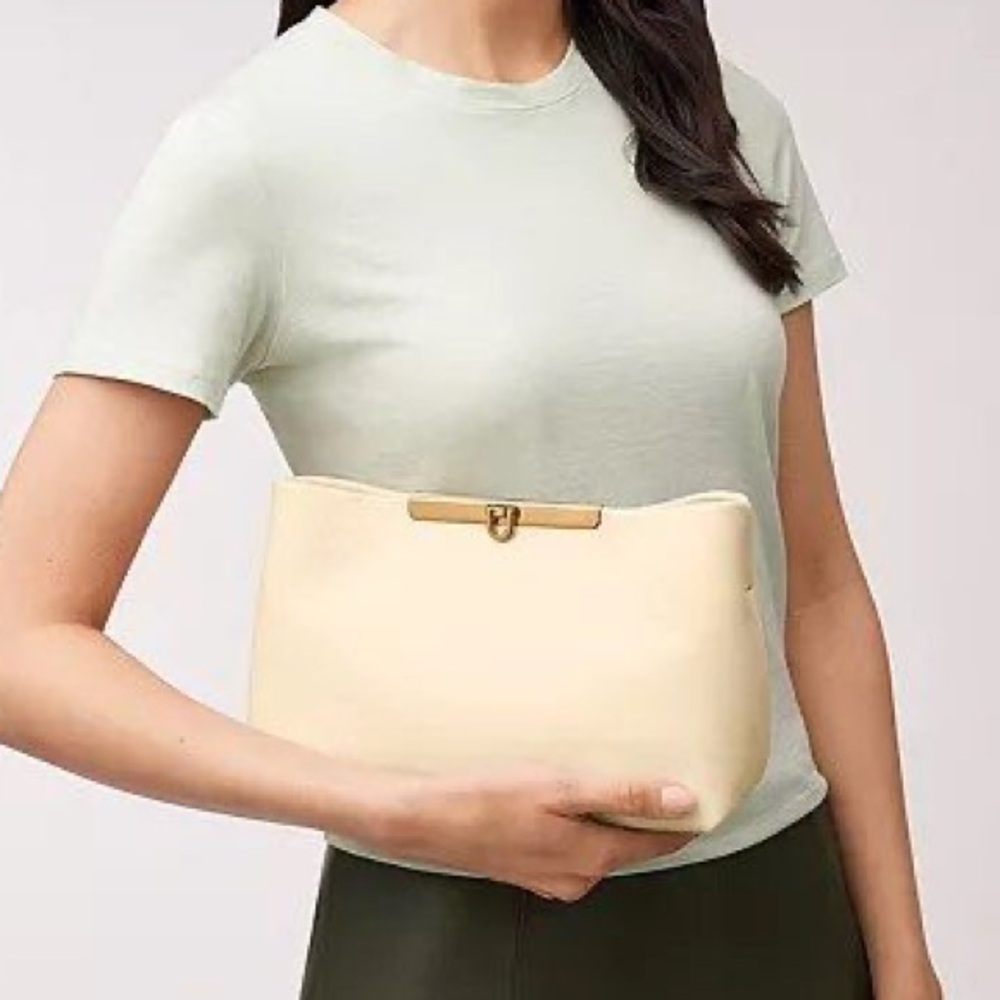 FOSSIL Penrose Leather Clutch-Bone